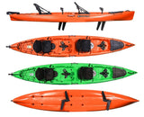 Kayak 2 posti a pedali Idrofin 460 Big kayak Kayak Con Sistema Di Pedali A Pinne + Timone + 3 Gavoni + 2 Seggiolini + 2 Pagaie -