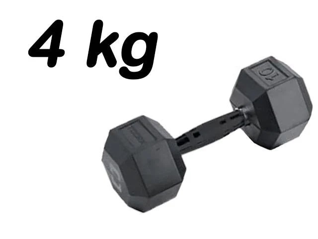 Manubrio Esagonale Gommato -4 kg. COD.AMEG-4 Linea Toorx Absolute