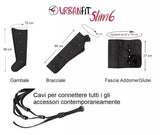 Slim 4 Urban Fit Apparecchio Pressoterapia Con 3 Programmi + 2 Gambali + 1 Bracciale + Fascia Addominali/glutei + Con Telecomando ( Pack 3)