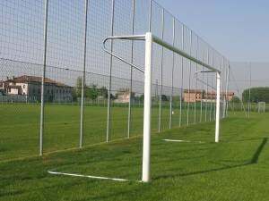 Cod. Af1464/sing. Porta Calcio 7,32 X 2,44 Metri Regolamentari Trasportabili Certificata En748