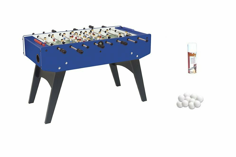 Offerta F20 Blu Aste Uscenti Garlando + 50 Palline + Spray Lubrificante Aste - Offerta Pack 3/t Biliardini In Offerta In Vendita Su Timesport24