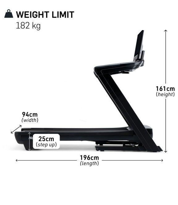 promo Tapis Roulant NordicTrack Commercial 2450 cod.NTL19125-INT peso max utente 182 kg - piano corsa 152 x 55 cm - velocità 22 km/h