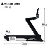 promo Tapis Roulant NordicTrack Commercial 2450 cod.NTL19125-INT peso max utente 182 kg - piano corsa 152 x 55 cm - velocità 22 km/h