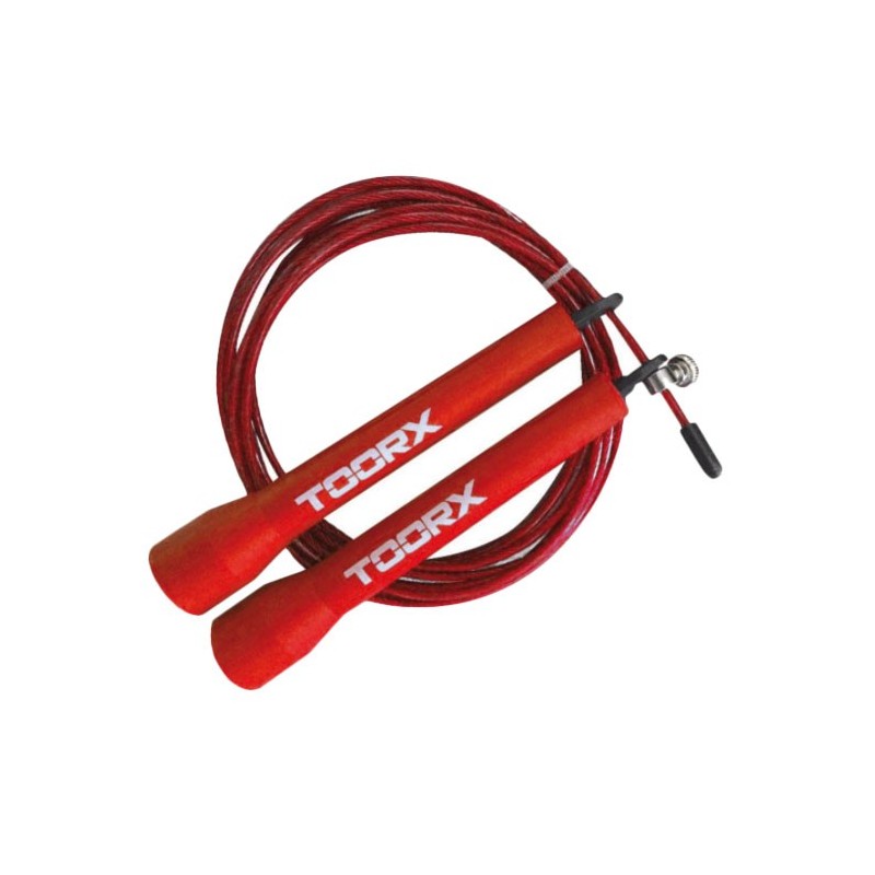 Corda da Salto Veloce in Acciaio con Manopole in Plastica COD.AHF-102 Linea Toorx