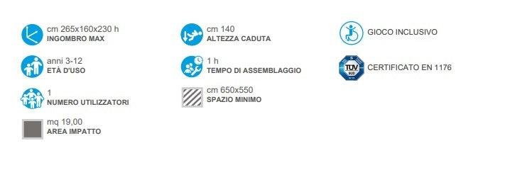 Altalena Giamaica 1 Posto Con Sedile A Gabbia Cod.861G A/B Open D Giochi - En 1176 Certificati Tuv Altalene Offerta In Vendita Su Timesport24