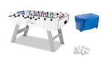offerta Garlando Calciobalilla Goleador Evolution White con Aste Rientranti, Gambe richiudibili + Palline + Copertina