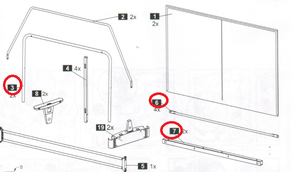 2C4-246 Traversa Collegamento - Rif. 5 (Progress Indoor/Outdoor) outdoor) (1x)