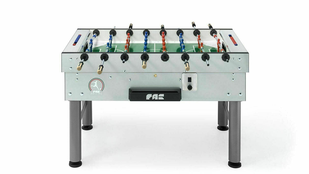 Calciobalilla da bar con Gettoniera FAS mod. International Team con Aste rientranti cod.0CAL0739