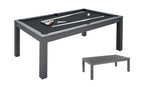Biliardo Linea Casa Miami Rovere Grigio campo gioco 200 x 100 - piano gioco in MDF con Piane di Copertura Garlando cd. MIAMI-G