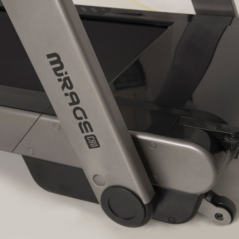 Treadmill Salvaspazio Tapis Roulant Mirage C 80 HRC Toorx - Inclinazione Elettrica Fascia Cardio Inclusa - APP Ready 3.0 - Velocità; 0,8 - 20,0 Km/h - Utente 120 kg - Piano Corsa 48 x 138 cm - Tappeto Elettrico Palestra