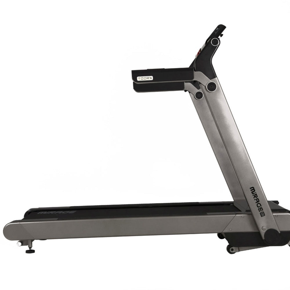 Treadmill Salvaspazio Tapis Roulant Mirage C 80 HRC Toorx - Inclinazione Elettrica Fascia Cardio Inclusa - APP Ready 3.0 - Velocità; 0,8 - 20,0 Km/h - Utente 120 kg - Piano Corsa 48 x 138 cm - Tappeto Elettrico Palestra
