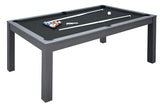 Biliardo Linea Casa Miami Rovere Grigio campo gioco 200 x 100 - piano gioco in MDF con Piane di Copertura Garlando cd. MIAMI-G