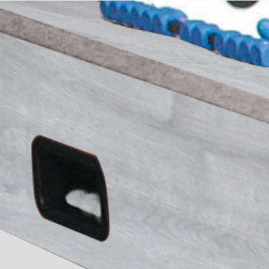 Calciobalilla G2000 Rovere Grigio con Aste Rientranti - biliardino Garlando con 50 Palline in omaggio cd. G2000GRRCVL