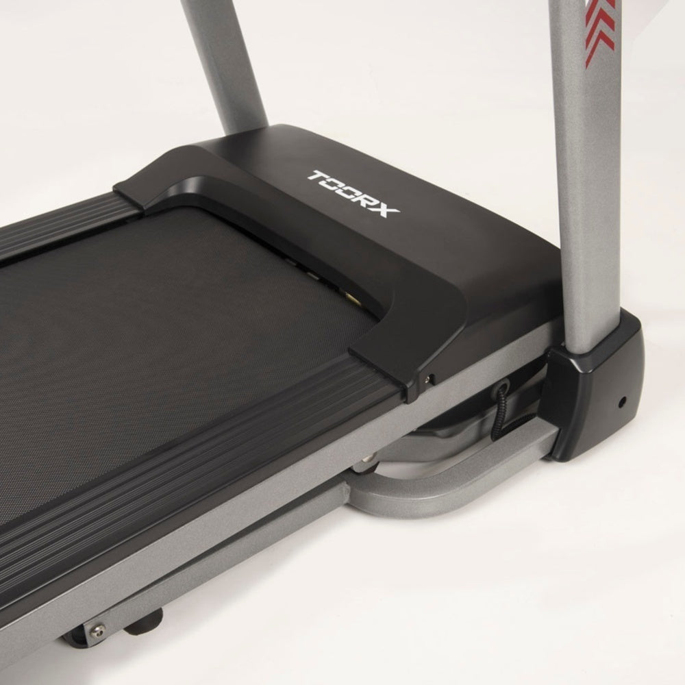 Treadmill Salvaspazio Tapis Roulant Motion Toorx - Inclinazione Manuale su 3 livelli - Velocità 0,8 - 14,0 Km/h - Utente 100 kg - Piano Corsa 40 x 121 cm - Tappeto Elettrico Palestra