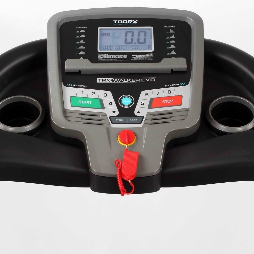Treadmill Tapis Roulant TRX WALKEREVO Toorx Camminatore - Velocità 0,4 - 8,0 Km/h - Utente 110 Kg - Piano Corsa 43 x 127 cm - Tappeto Elettrico Palestra