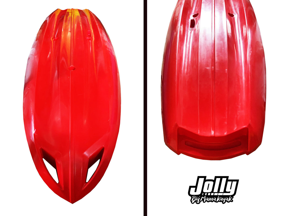 OFFERTA CANOA MONOPOSTO JOLLY 2.0 BIG MAMA KAYAK - CANOA DA 260 CM + 1 GAVONE + 1 PAGAIA in omaggio ( PACK 1)( MADE IN ITALY)