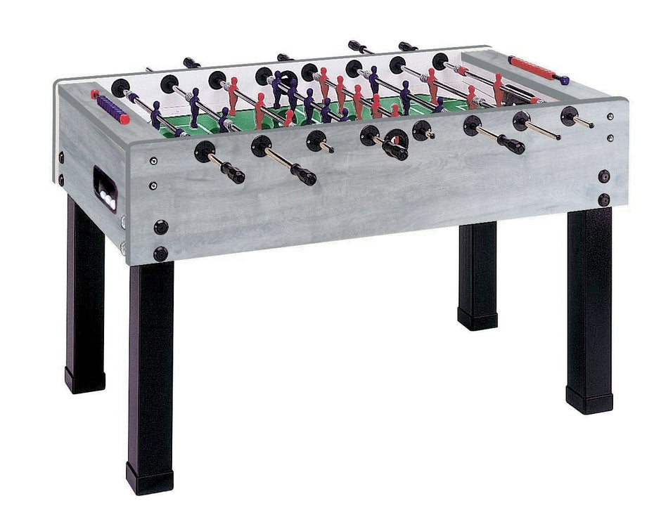 Calciobalilla G500 Rovere Grigio con Aste Uscenti- biliardino Garlando con 50 Palline in Omaggio cdG500GRUCVL.