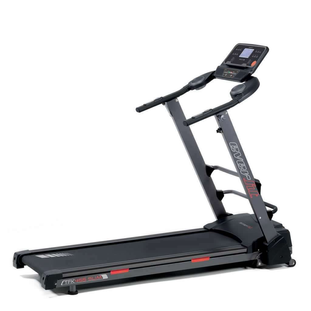 Treadmill Ultracompatto Tapis Roulant Salvaspazio TFK 455 Slim HRC Everfit - Inclinazione Elettrica - Velocità 16,0 Km/h - Piano Corsa 42 x 127 cm - Utente 110 Kg - Tappeto Elettrico Palestra