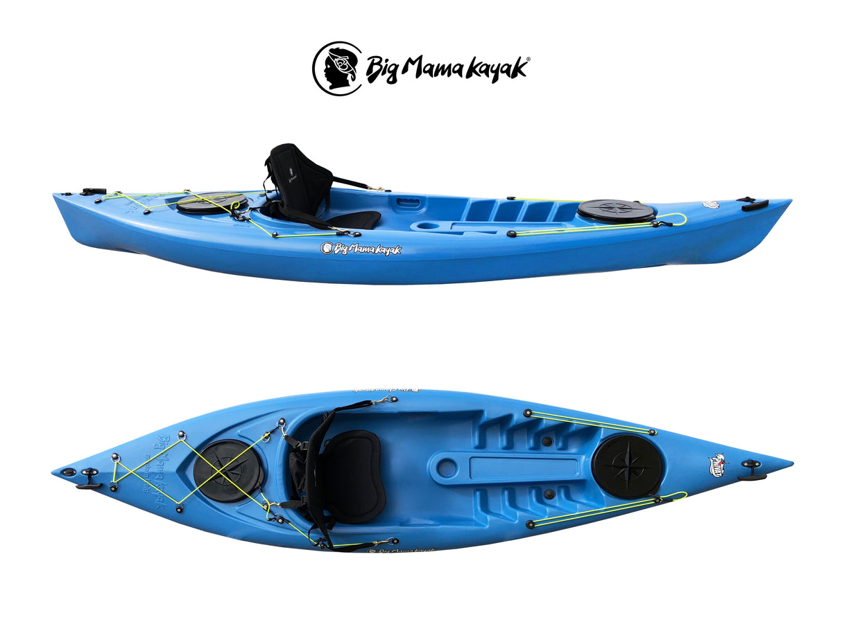KAYAK MONOPOSTO PRIVAT 2.0 BIG MAMA KAYAK - CANOA DA 295 CM + 2 GAVONI + 1 PAGAIA in omaggio (PACK 1)