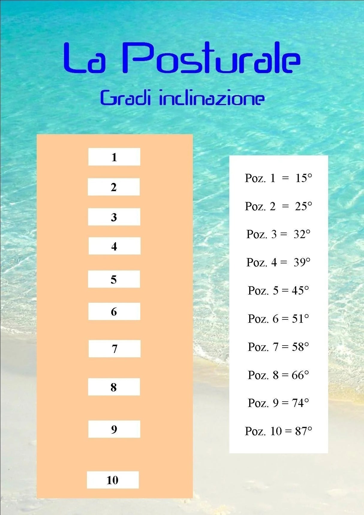 Panca Posturale Versione A Terra Per Allungamento Muscolare - Dimensioni Aperta 210 X 30 H10/118 Cm ( azzurro)