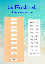 Panca Posturale Versione Con Gambe Per Allungamento Muscolare - Dimensioni Aperta 210 X 30 H 43/151 Cm ( azzurro)