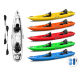 MOJITO BIG MAMA KAYAK canoa con 2 Posti, 380 Cm + 2 Gavoni + 2 ruote integrate + 2 Pagaie in omaggio (PACK 1)