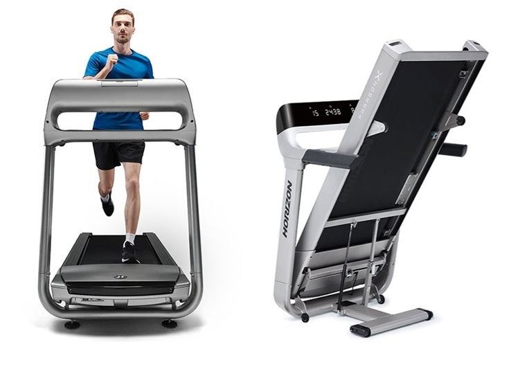 Treadmill Tapis Roulant Paragon X Horizon - Piano Corsa 153 x 55.8 cm - Inclinazione Elettrica - Utente 159 Kg - Velocità 20 km/h - compatibile con App Kinomap