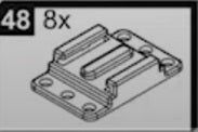 1 Pezzo plastica numero 48 cod 2C4-651