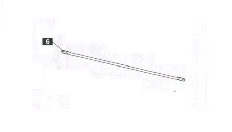 braccetto di collegamento progress indoor o outdoor n. 6 per ping pong misura 84 cm cod 2c4-247