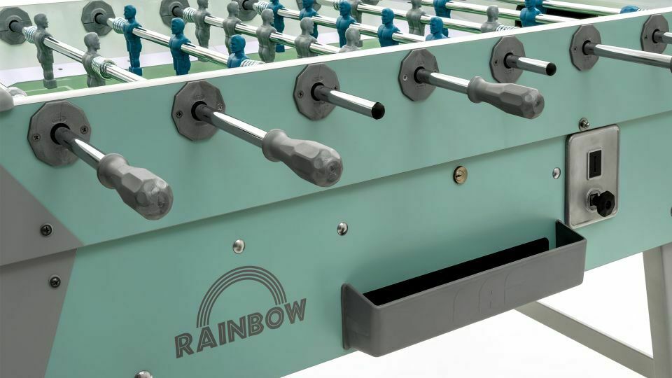 Calciobalilla da bar - da esterno, con gettoniera FAS mod. Rainbow con aste rientranti cod.0CAL1745