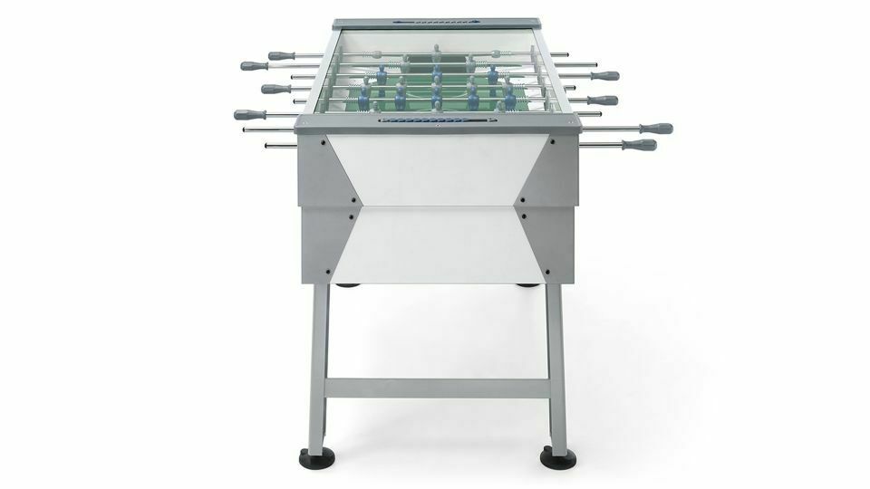 Calciobalilla da bar - da esterno, con vetro superiore - con gettoniera FAS mod. Rainbow con aste uscenti cod.0CAL1670