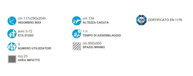 Scivolo Resina 300 Cod.264 A Open D Giochi - En 1176 Certificati Tuv Scivoli Offerta In Vendita Su Timesport24