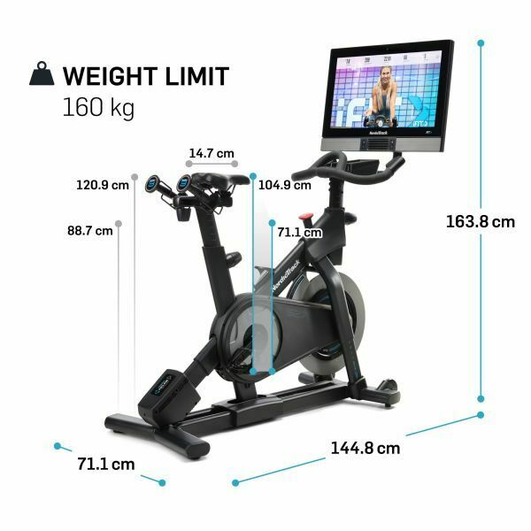Promo Gym Bike Studio 27i resistenza magnetica Nordictrack cod.NTEX02722-INT - con App Ifit integrata - peso max utente 160 kg schermo touchscreen da 27"