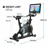 Promo Gym Bike Studio 27i resistenza magnetica Nordictrack cod.NTEX02722-INT - con App Ifit integrata - peso max utente 160 kg schermo touchscreen da 27"