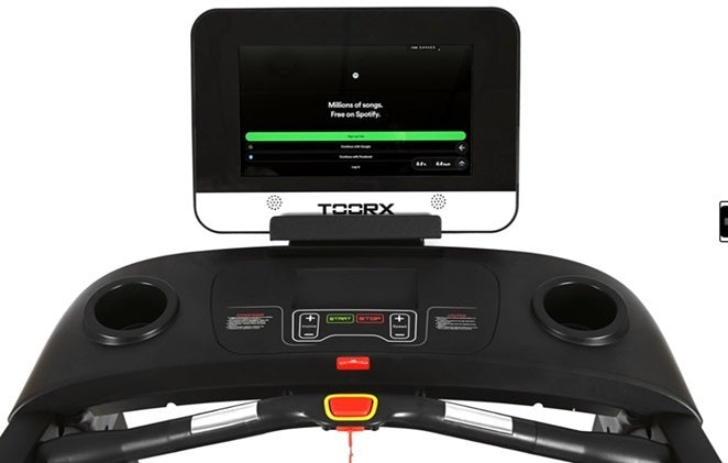 TRX-3500 TFT TAPIS ROULANT MOTORE AC fascia cardio inclusa APP READY 3.0 compatibile con Zwift, Kinomap e I-console - piano corsa 164 x 60 cm - velocità 24 km/h - utente 160 kg TOORX