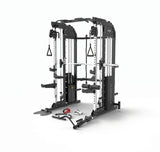 ASX-5000 Stazione multifunzione Professional all in one pacco pesi 2 x 90 kg -Dual Pulley + Smith machine + Rack functional con traliccio per le trazioni e dip station TOORX