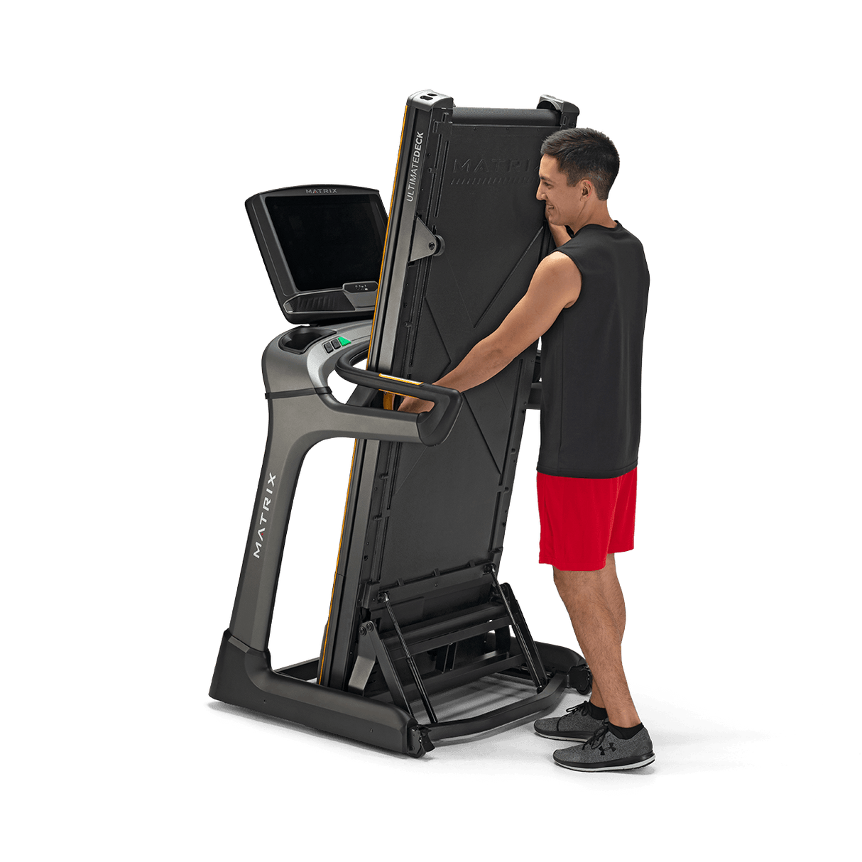 TF50 CON CONSOLE XUR FOLDING TREADMILL - TAPIS ROULANT- LINEA MATRIX - SALVASPAZIO - PIEGHEVOLE