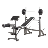 Panca Porta-Bilanciere WBX-90 Richiudibile con Leg Extension e Arm Curl Linea Toorx - TIMESPORT24