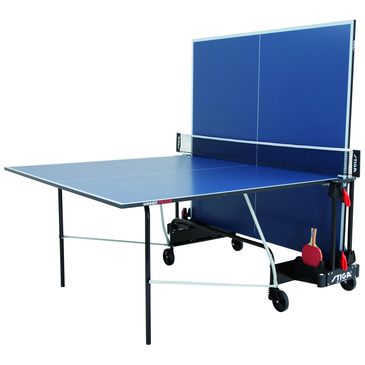 Tavolo Ping Pong Winner Indoor cod.C-7168-00 Stiga con 4 Racchette e 18 Palline In Omaggio - TIMESPORT24