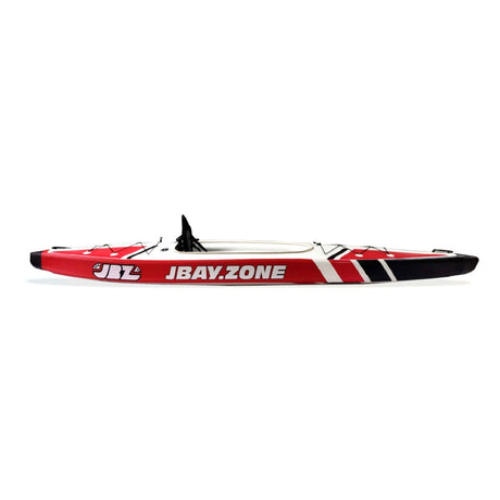 V-shape Mono Kayak - JBAY.ZONE Lunghezza 385cm + Seduta Semi-Rigida + Pagaia in Alluminio + Zaino Trasporto + Pompa + Kit Riparazioni + Valvola Scarico Rapido Linea Jbay.zone - TIMESPORT24