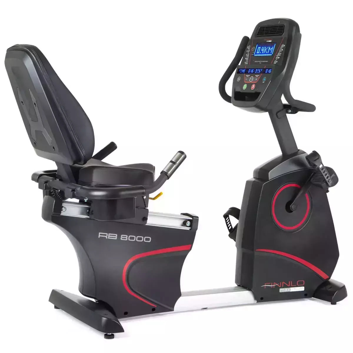 Cyclette RB 8000 Recumbent Orizzontale con Ergometro Linea FINNLO Maximum Inspire Fitness Gym Bike Bici da Camera max. peso utilizzatore 150 kg cod. 3572