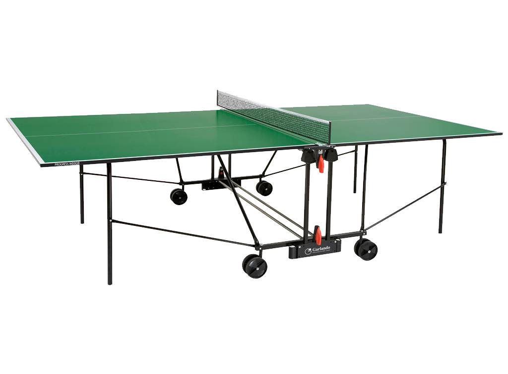 Tavolo Ping Pong Progress Indoor Verde COD.C-162I Garlando con 4 Racchette e 18 Palline In Omaggio - TIMESPORT24