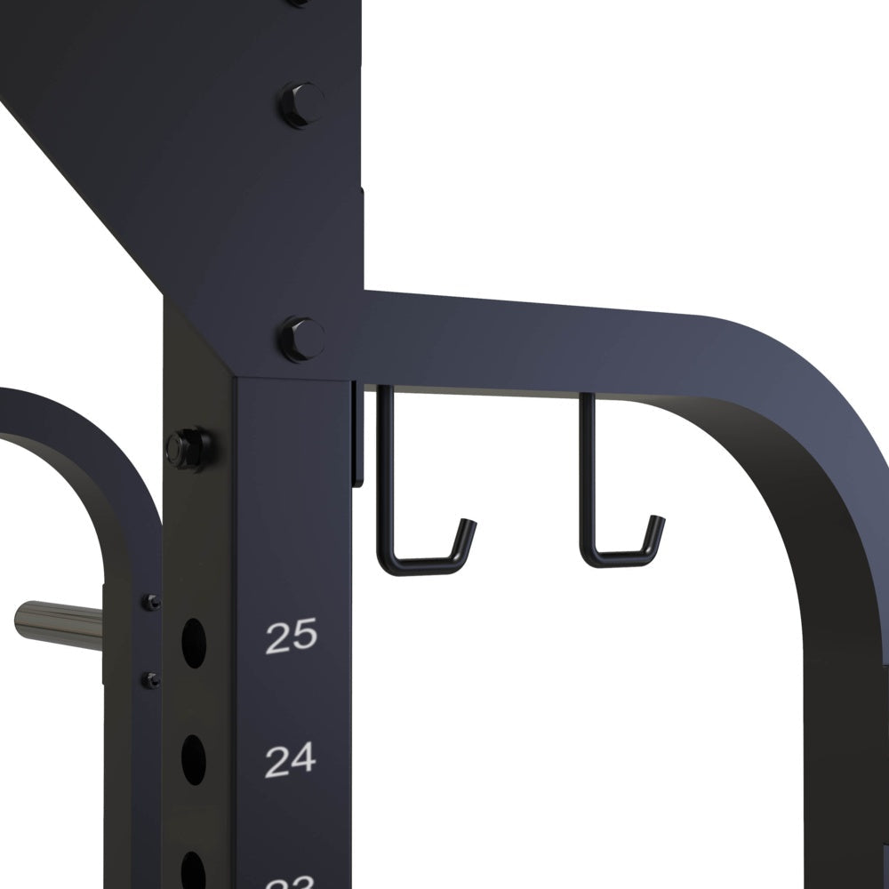 WLX-3400 Half Rack con 8 Barre in Acciaio per Elastici e Traliccio Multipresa Superiore Linea Toorx Professional - TIMESPORT24