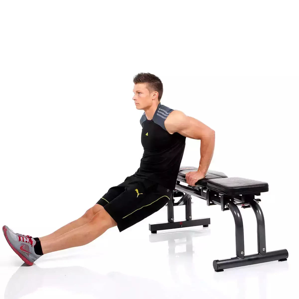 Panca Inclinabile Bio Force Power Bench Linea Hammer cod. 3817 dim. 120 x 49 x 106 cm Carico massimo 250 kg - TIMESPORT24