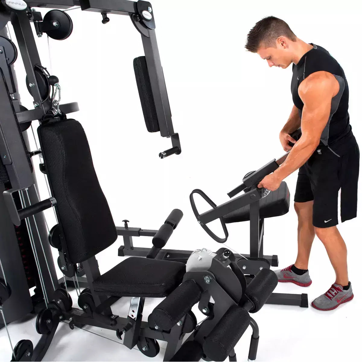 AUTARK 2600 STAZIONE MULTIFUNZIONE FINNLO BY HAMMER cod.3828 - pacco pesi 80 kg con possibilità di aumentare di 20 kg - dimensioni 182 x 206 x 215 cm -compatta - TIMESPORT24