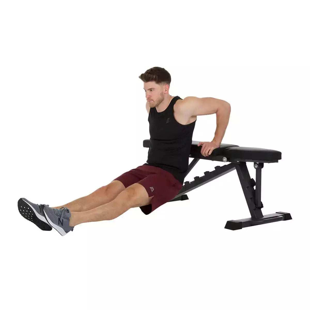 Panca Inclinata Incline Bench Palestra Peso Max Utente 250 Kg. FINNLO by Hammer Inclinazione Regolabile con Ruote Trasportabile cod. 3869 - TIMESPORT24