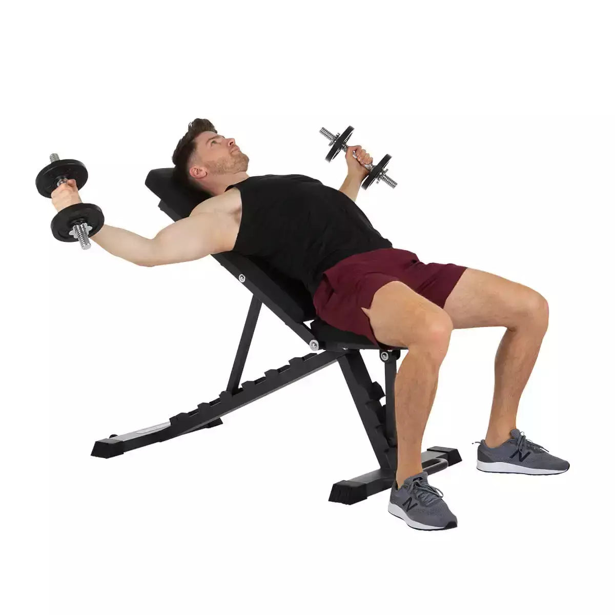 Panca Inclinata Incline Bench Palestra Peso Max Utente 250 Kg. FINNLO by Hammer Inclinazione Regolabile con Ruote Trasportabile cod. 3869 - TIMESPORT24