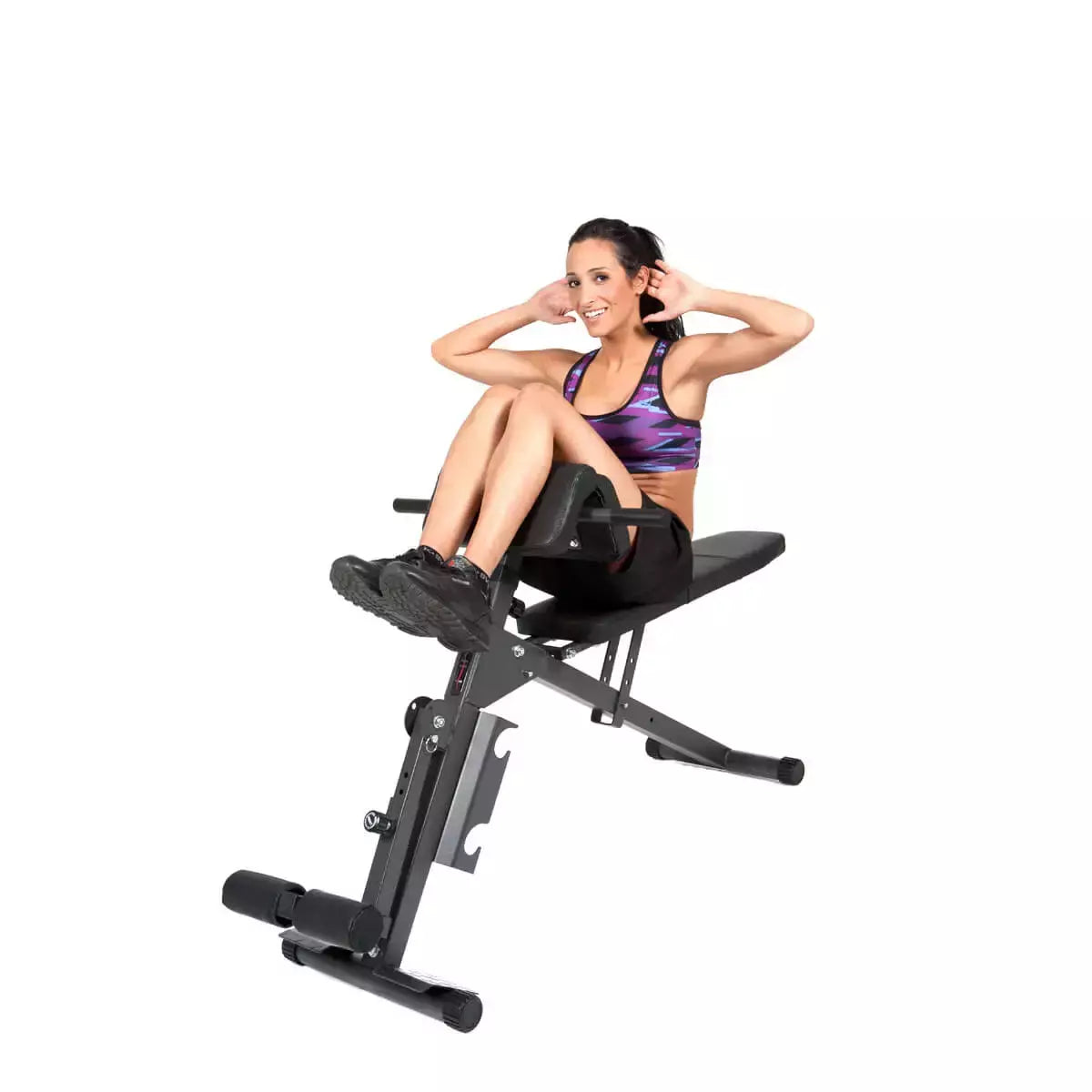 Panca Allenamento Addominali e Schiena AB and BACK Trainer Training Station Palestra Peso Max Utente 150 Kg. FINNLO by Hammer Richiudibile Salvaspazio cod. 3869 - TIMESPORT24