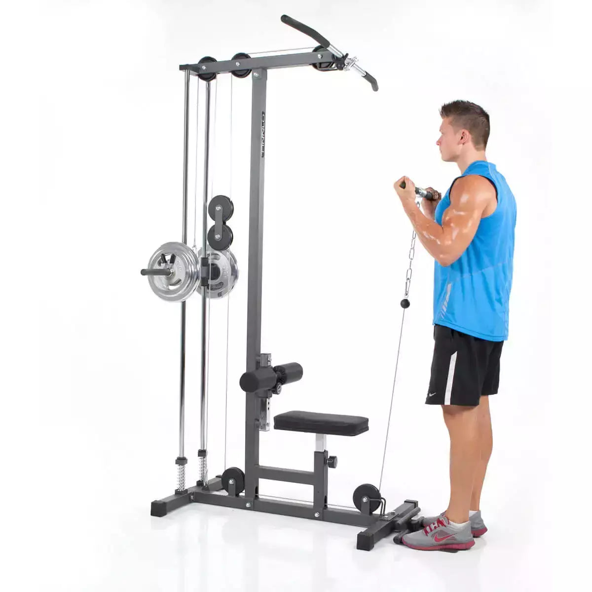 Stazione Multifunzione Multi-Lat Tower Linea Hammer cod. 3877 dim. 141 x 120 x 212 cm - TIMESPORT24