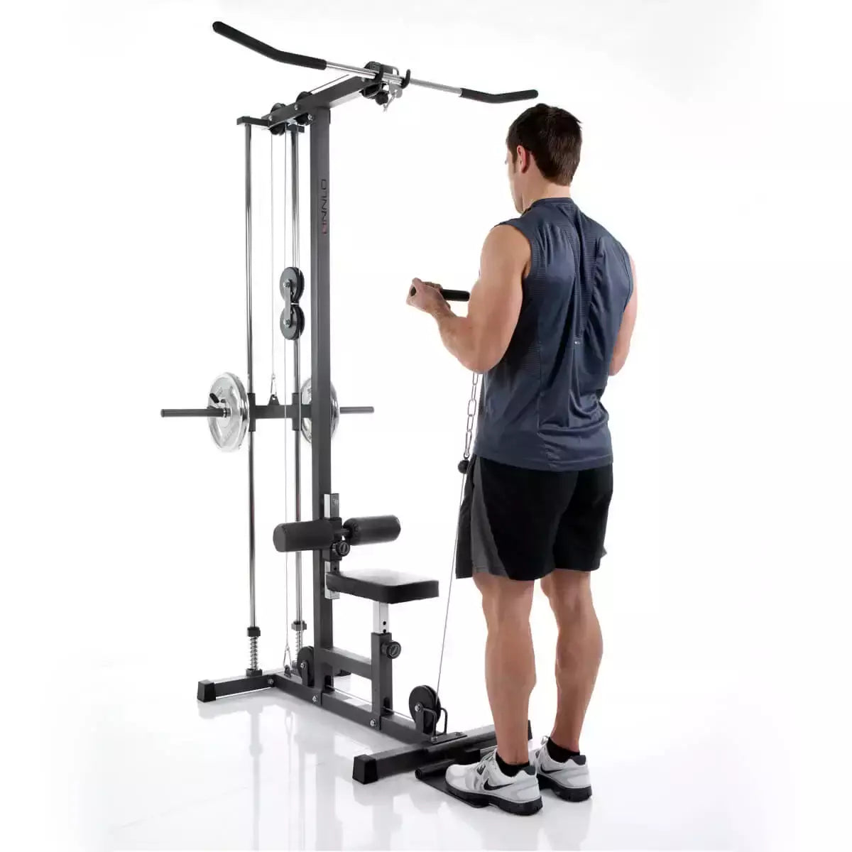 Stazione Multifunzione Multi-Lat Tower Linea Hammer cod. 3877 dim. 141 x 120 x 212 cm - TIMESPORT24